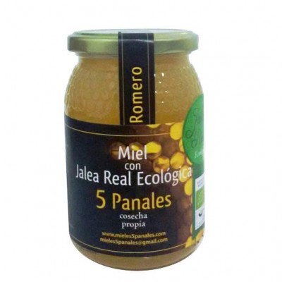 Miel de Romero con Jalea Real ecológica 5 Panales