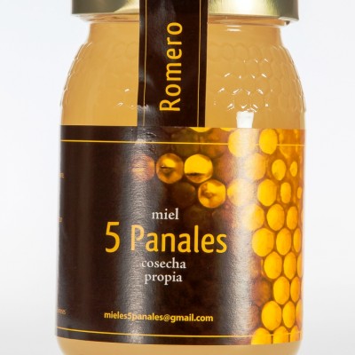 Miel de Romero 5 Panales - Envase de 500gr