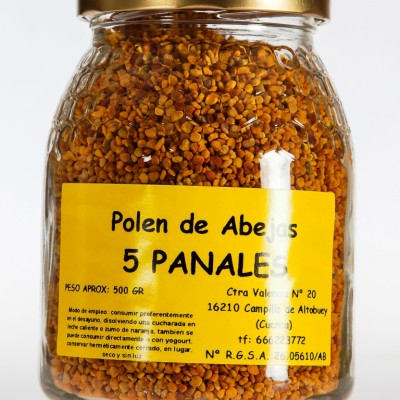 Polen de abejas 5 Panales - Envase 500gr