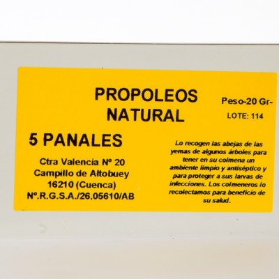 Propóleo natural 5 Panales - Caja